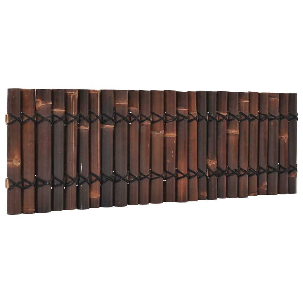 Garden Fence Panel Bamboo 170x50 cm Dark Brown